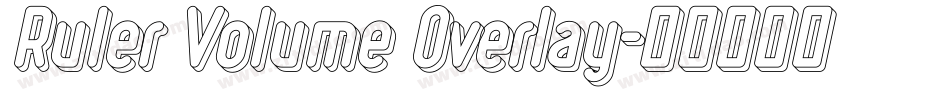 Ruler Volume Overlay字体转换